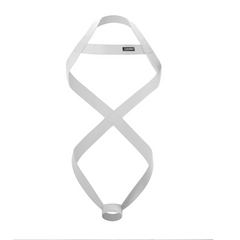 details of white Men’s Minimalism Connect Bondage Harness – pridevoyageshop.com – gay men’s harness, lingerie and fetish wear