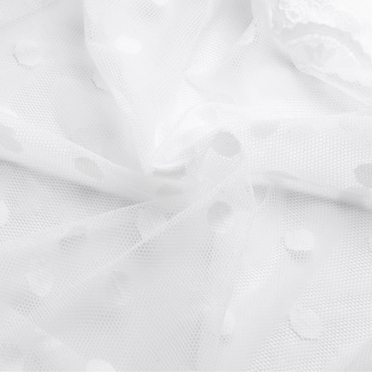 details of white Men’s Private Show Sheer Robe Set – pridevoyageshop.com – gay men’s sexy swim briefs, trunks, board shorts, and bikinis
