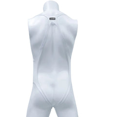 details of white The Rigging Sling Singlet – pridevoyageshop.com – gay men’s harness, lingerie and fetish wear