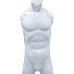 details of white The Rigging Sling Singlet – pridevoyageshop.com – gay men’s harness, lingerie and fetish wear
