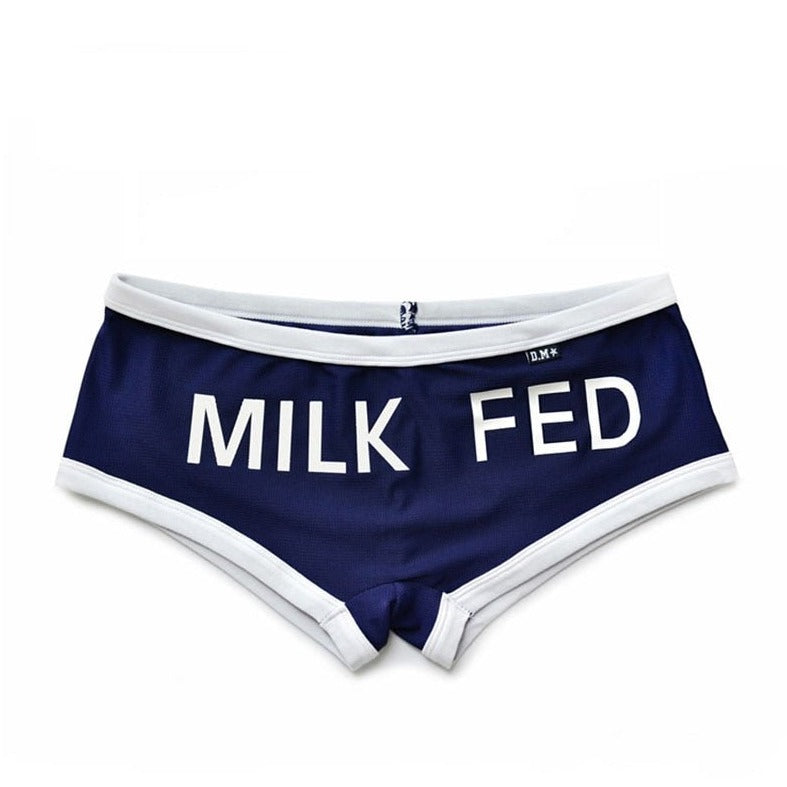 navy blue DM Men's Milk Fed Boxer Briefs - pridevoyageshop.com - gay men’s underwear and swimwear