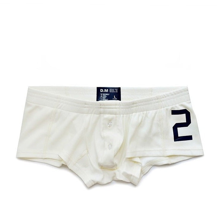 white DM Corduroy Boxer Briefs - pridevoyageshop.com - gay men’s underwear and swimwear