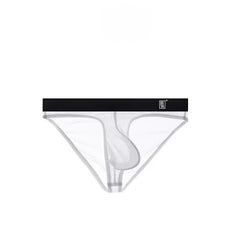 white Transparent Hung Briefs - pridevoyageshop.com - gay men’s underwear and swimwear