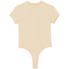 flat lay of Beige Afters Bodysuit - pridevoyageshop.com - gay men's lingerie, bodywear, fetish wear
