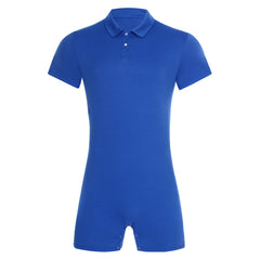 flat lay of Royal Blue Handler Singlet - pridevoyageshop.com - gay men's lingerie, bodywear, fetish wear
