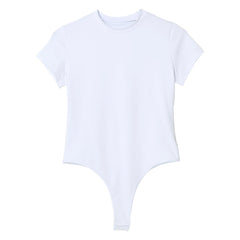 flat lay of White Afters Bodysuit - pridevoyageshop.com - gay men's lingerie, bodywear, fetish wear
