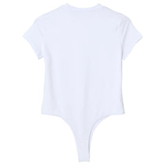 flat lay of White Afters Bodysuit - pridevoyageshop.com - gay men's lingerie, bodywear, fetish wear
