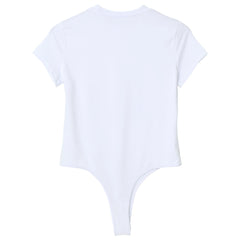 flat lay of White Afters Bodysuit - pridevoyageshop.com - gay men's lingerie, bodywear, fetish wear
