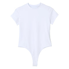 flat lay of White Afters Bodysuit - pridevoyageshop.com - gay men's lingerie, bodywear, fetish wear
