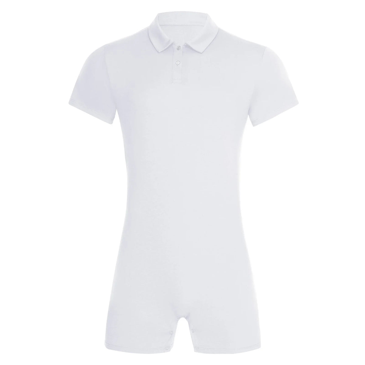 flat lay of White Handler Singlet - pridevoyageshop.com - gay men's lingerie, bodywear, fetish wear
