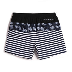 Stripe Marina Flirt Tri-Toned Board Shorts - pridevoyageshop.com - gay men’s underwear and swimwear