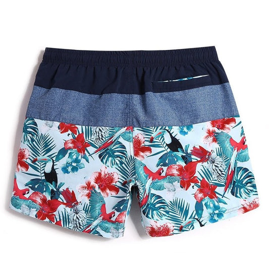 Jungle Marina Flirt Tri-Toned Board Shorts - pridevoyageshop.com - gay men’s underwear and swimwear