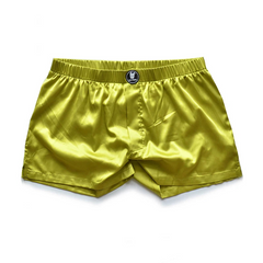 gold DM Dirty Night Silk Boxers - pridevoyageshop.com - gay men’s thongs, boxers, briefs and jockstraps
