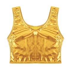 gold Liquid Mercury Micro Metallic Vest - pridevoyageshop.com - gay men’s harness, lingerie and fetish wear