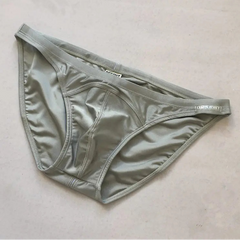 gray Desmiit Men’s Below Sea Level Bikini Swim Briefs - pridevoyageshop.com - gay men’s sexy swim briefs, trunks, board shorts, and bikinis