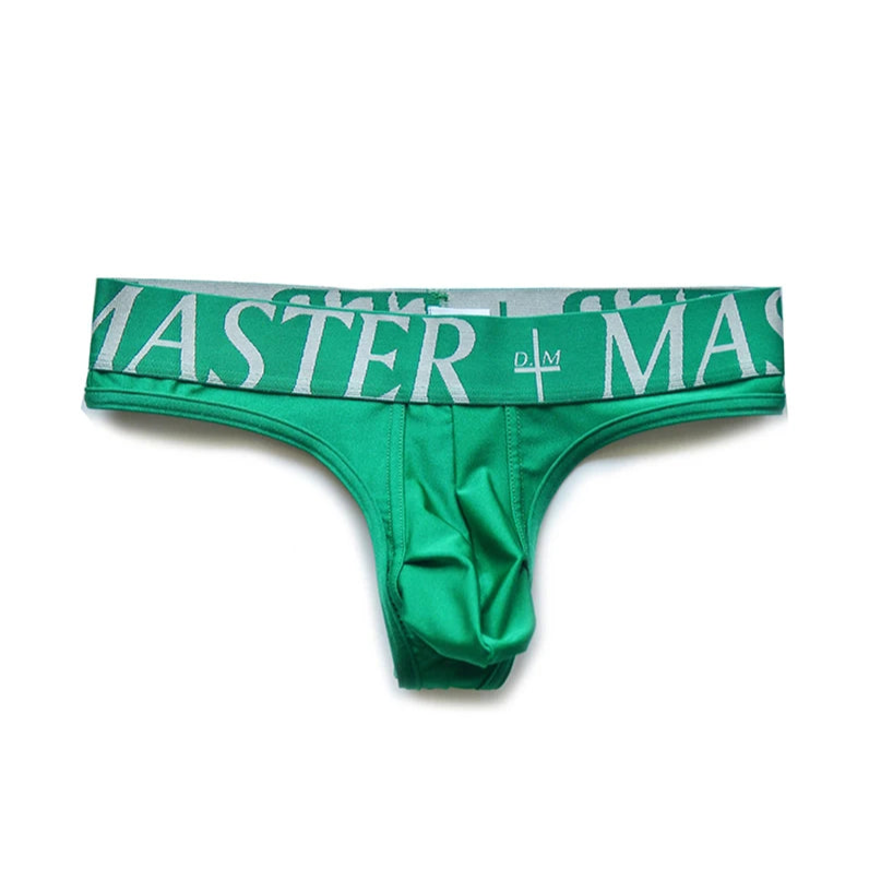 green DM Men’s Master Glossy Thong - pridevoyageshop.com - gay men’s thongs, boxers, briefs and jockstraps