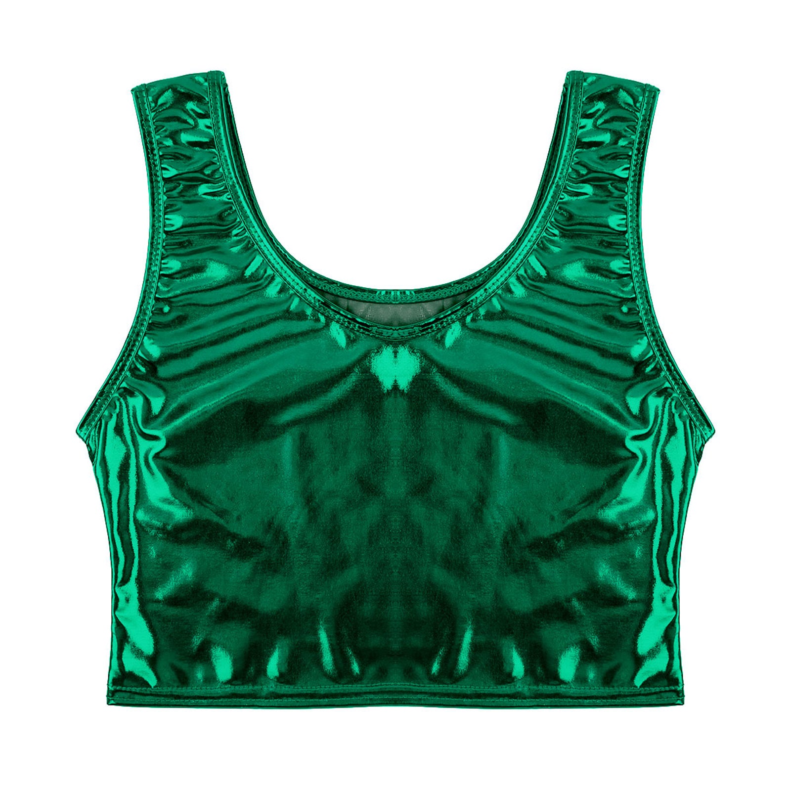 green Liquid Mercury Micro Metallic Vest - pridevoyageshop.com - gay men’s harness, lingerie and fetish wear