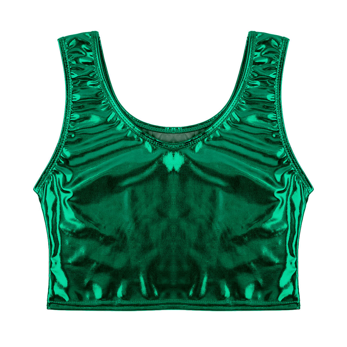 green Liquid Mercury Micro Metallic Vest - pridevoyageshop.com - gay men’s harness, lingerie and fetish wear