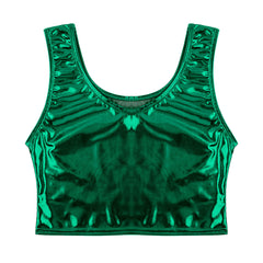 green Liquid Mercury Micro Metallic Vest - pridevoyageshop.com - gay men’s harness, lingerie and fetish wear