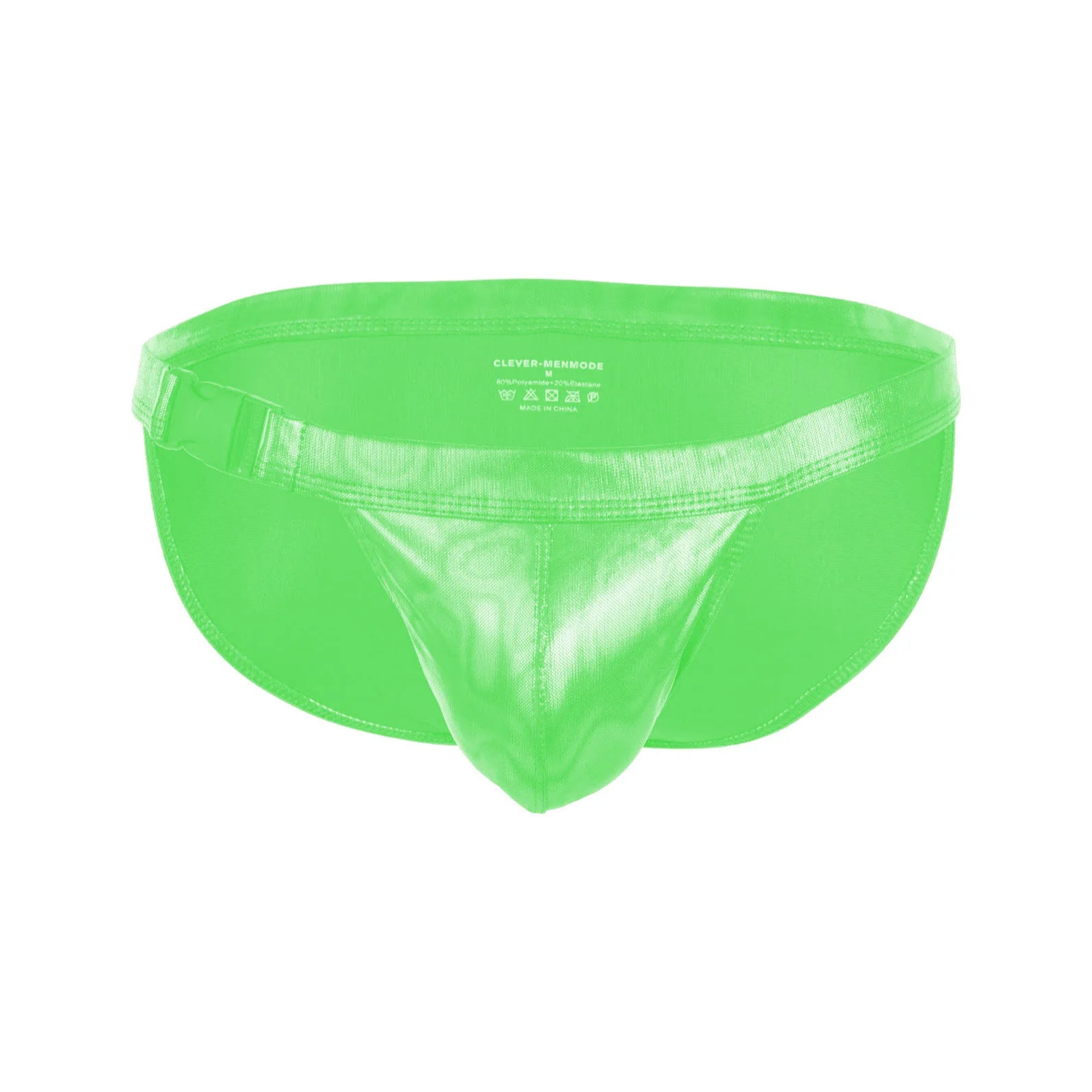 green Men’s Buck Me Swim Briefs - pridevoyageshop.com - gay men’s sexy swim briefs, trunks, board shorts, and bikinis