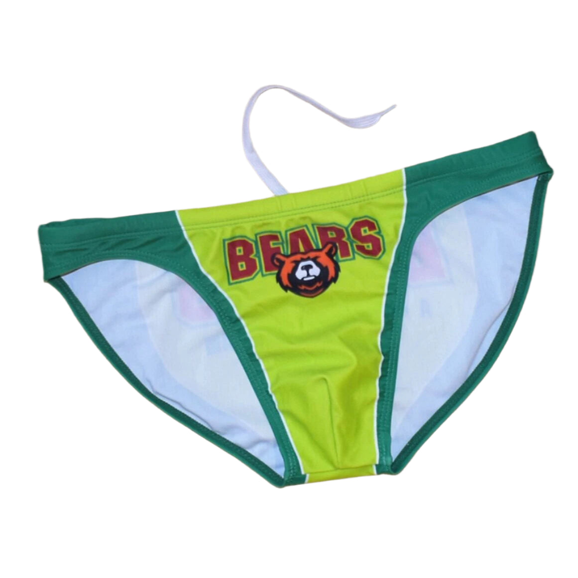 green Men’s Lil’ Bear Booty Swim Briefs - pridevoyageshop.com - gay men’s sexy swim briefs, trunks, board shorts, and bikinis