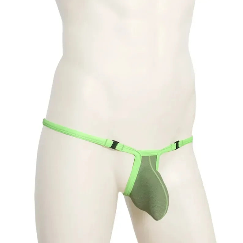 green Men’s Strapped Desire Thong - pridevoyageshop.com - gay men’s thongs, boxers, briefs and jockstraps