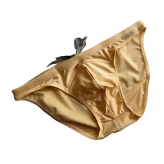 light yellow Desmiit Men’s Heatseeker Micro Swim Briefs - pridevoyageshop.com - gay men’s sexy swim briefs, trunks, board shorts, and bikinis