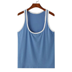 PecsShow Deep Scoop Neck Tank Top