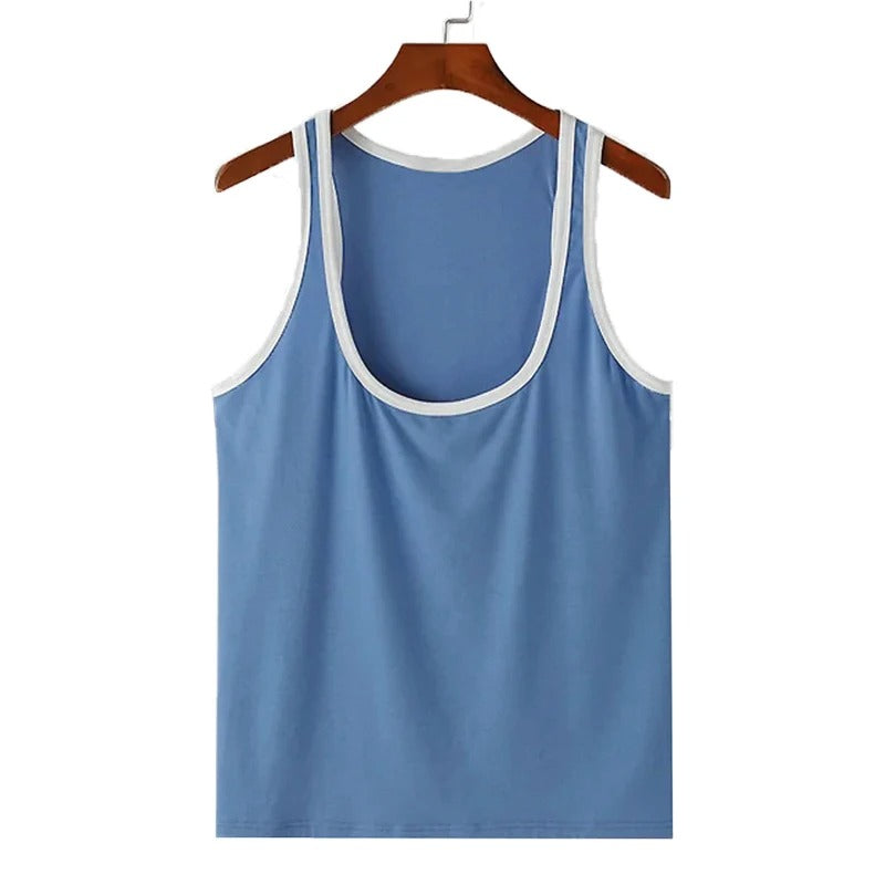 PecsShow Deep Scoop Neck Tank Top