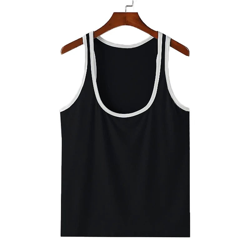 PecsShow Deep Scoop Neck Tank Top