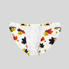 maple leaves Men’s Oh My Maple! Bikini Swim Briefs - pridevoyageshop.com - gay men’s sexy swim briefs, trunks, board shorts, and bikinis