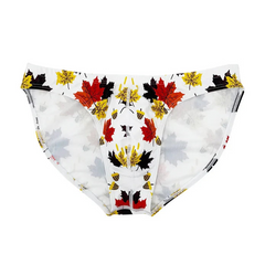 maple leaves Men’s Oh My Maple! Bikini Swim Briefs - pridevoyageshop.com - gay men’s sexy swim briefs, trunks, board shorts, and bikinis