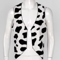 milk the moment cowprint vest in black cow print – pridevoyageshop.com – gay men’s gym tank tops mesh tank tops clubwear fashion tops and activewear