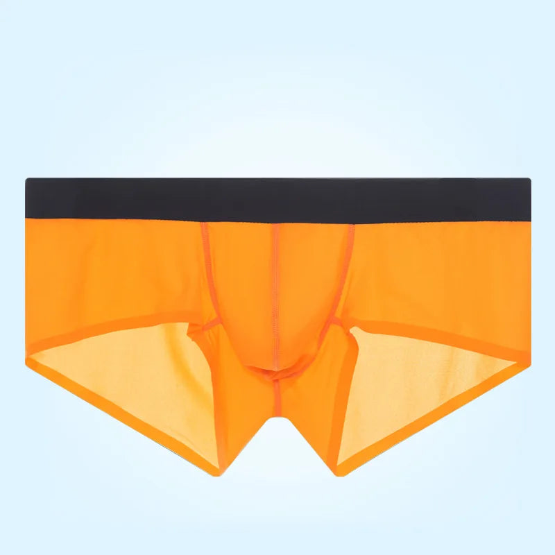 orange Backroom Sheer Kink See-Through Boxers - pridevoyageshop.com - gay men’s thongs, boxers, briefs and jockstraps