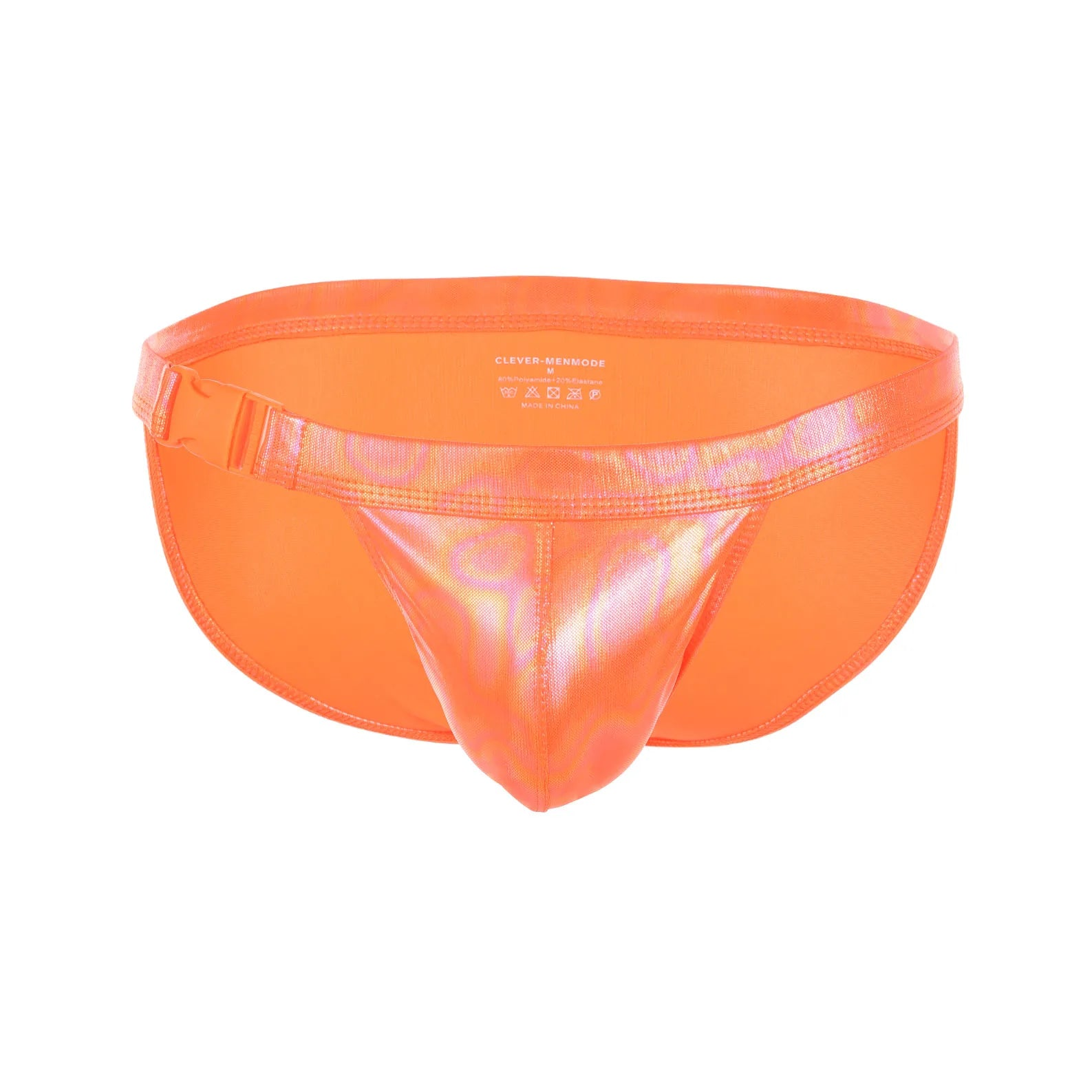 orange Men’s Buck Me Swim Briefs - pridevoyageshop.com - gay men’s sexy swim briefs, trunks, board shorts, and bikinis