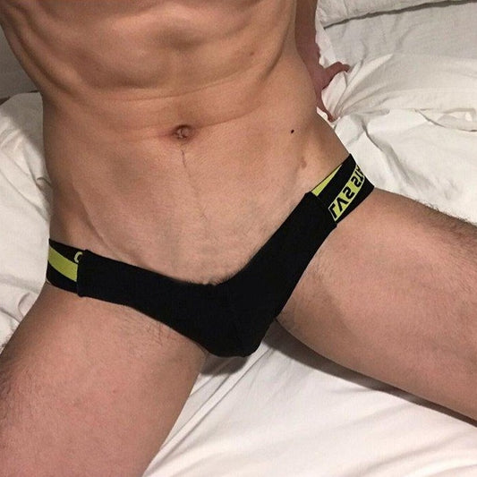 hot gay man in yellow ORLVS Jock Thong | Gay Men Underwear- pridevoyageshop.com - gay men’s underwear and swimwear