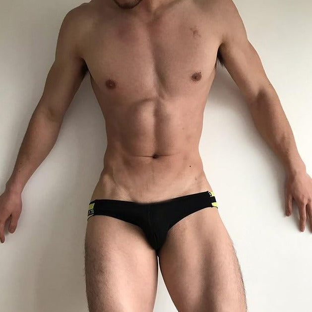 hot gay man in yellow ORLVS Jock Thong | Gay Men Underwear- pridevoyageshop.com - gay men’s underwear and swimwear