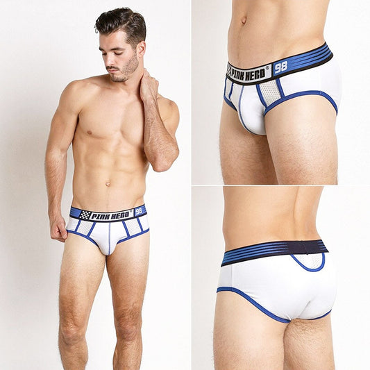 a hot gay man in Men's 98' Mesh Brief 5-Pack - pridevoyageshop.com - gay men’s underwear and swimwear