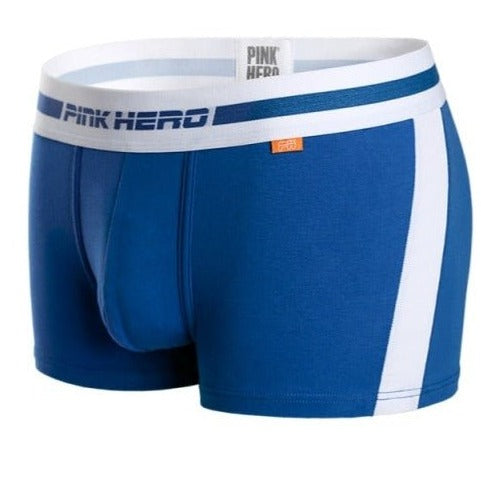 pale blue Pink Hero Men's Solid Stripe Boxer Briefs - pridevoyageshop.com - gay men’s underwear and swimwear