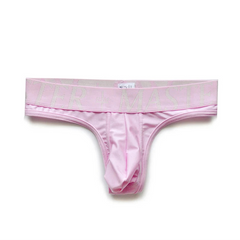 pink DM Men’s Master Glossy Thong - pridevoyageshop.com - gay men’s thongs, boxers, briefs and jockstraps