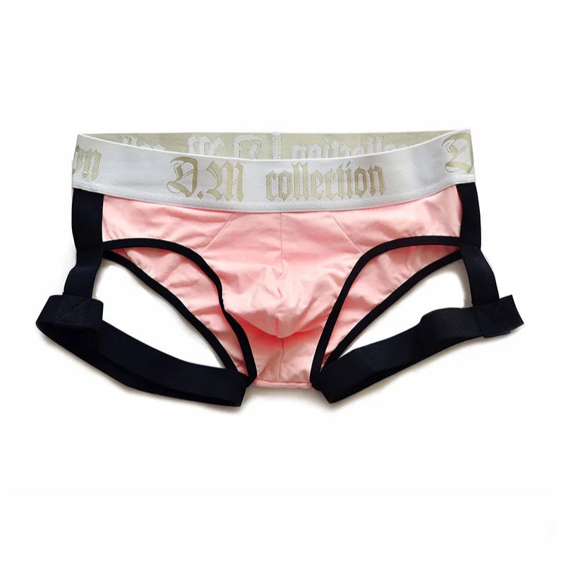 pink Men’s D.M. Garter Briefs - pridevoyageshop.com - gay men’s thongs, boxers, briefs and jockstraps
