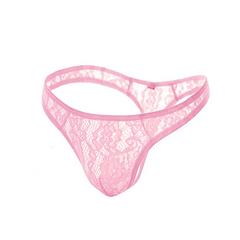 pink Men’s Laced Up & Lethal Thong - pridevoyageshop.com - gay men’s thongs, boxers, briefs and jockstraps