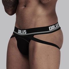 hot guy in black Minimalist Mens Jockstra: Jockstrap Sexy & Jockstrap for Men- pridevoyageshop.com - gay men’s underwear and swimwear