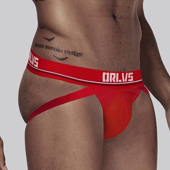 hot guy in red white Minimalist Mens Jockstra: Jockstrap Sexy & Jockstrap for Men- pridevoyageshop.com - gay men’s underwear and swimwear