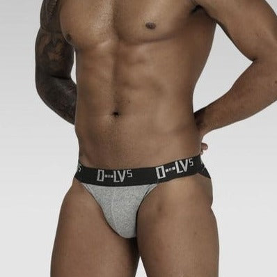 hot man in gray Cross Strap Jockstrap: Male Jock Strap & Pouch Jockstrap- pridevoyageshop.com - gay men’s underwear and swimwear