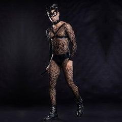 a hot gay man in Erotic Mesh Cat Gay Costume | Gay Party Outfits & Club Wear - pridevoyageshop.com - gay costumes, men role play outfits, gay party costumes and gay rave outfits