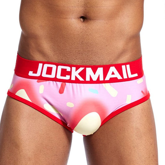 hot gay man in Jockmail Pink Eat My Butt Briefs | Gay Men Underwear- pridevoyageshop.com - gay men’s underwear and swimwear