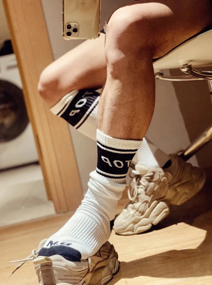 Top Crew Socks: Best Choice for Gay White Socks- pridevoyageshop.com - gay men’s harness, lingerie and fetish wear