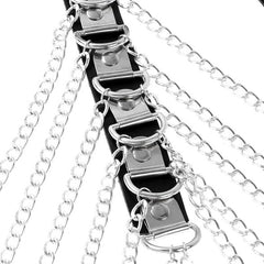 details of Mens Leather and Metal Chain Harness | Gay Harness- pridevoyageshop.com - gay men’s harness, lingerie and fetish wear