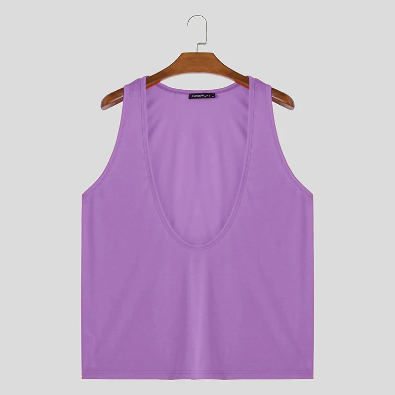 purple Chest Day Drop Vest – pridevoyageshopcom – gay mens clubwear mesh tanks crop tops fashion tops partywear activewear
